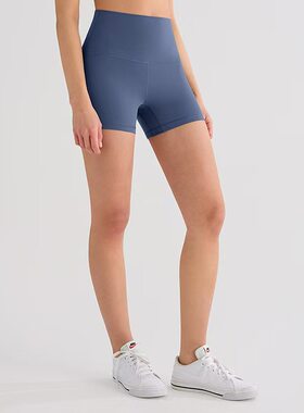 yoga黄油裸感磨毛瑜伽裤女健身瑜伽短裤4