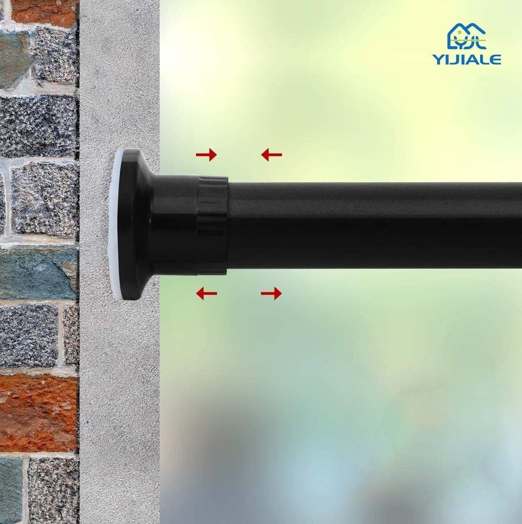 Stainless Steel Shower Curtain Rod Thickening Retractable