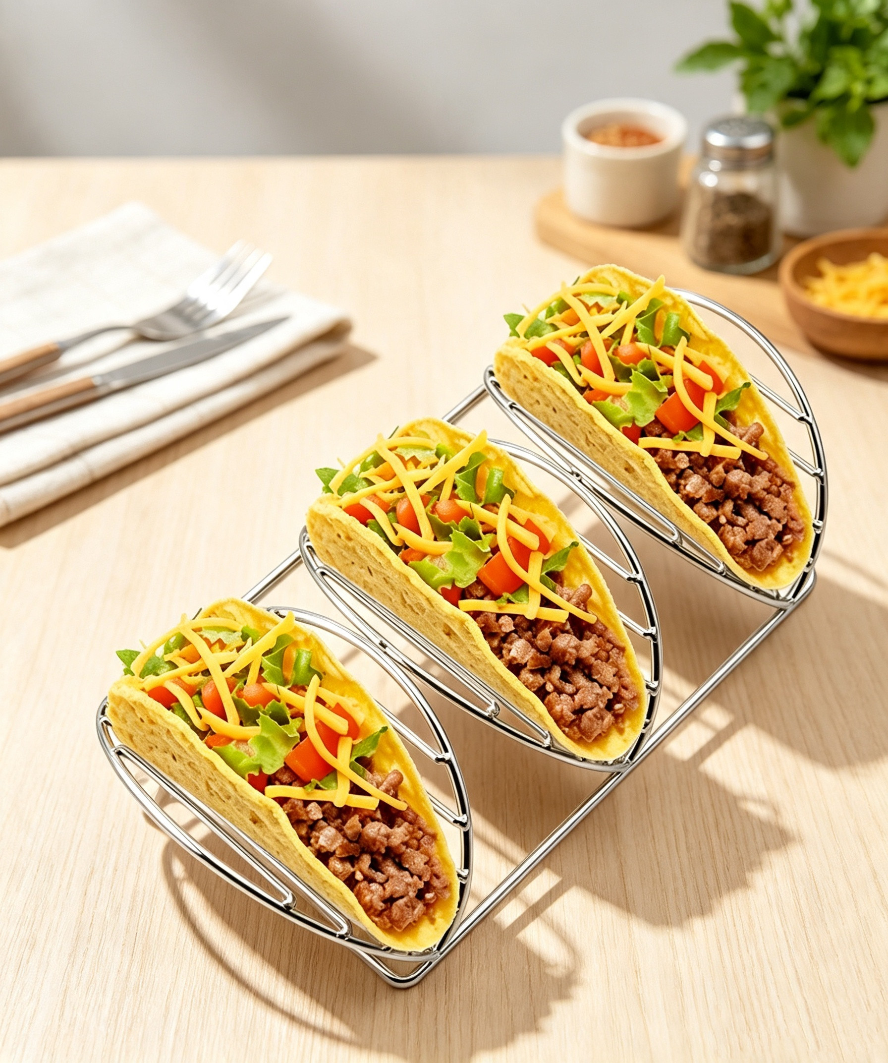 304不锈钢墨西哥卷架Taco寿司套件/料理套件