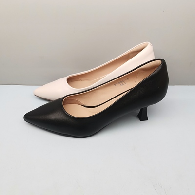 春季新款单鞋女红蜻蜓BC77003031中跟尖头网上通勤女鞋BC77003033