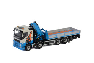 WSI 1:50 沃尔沃 8X4随车吊卡车合金仿真模型 transgrua 01-2986