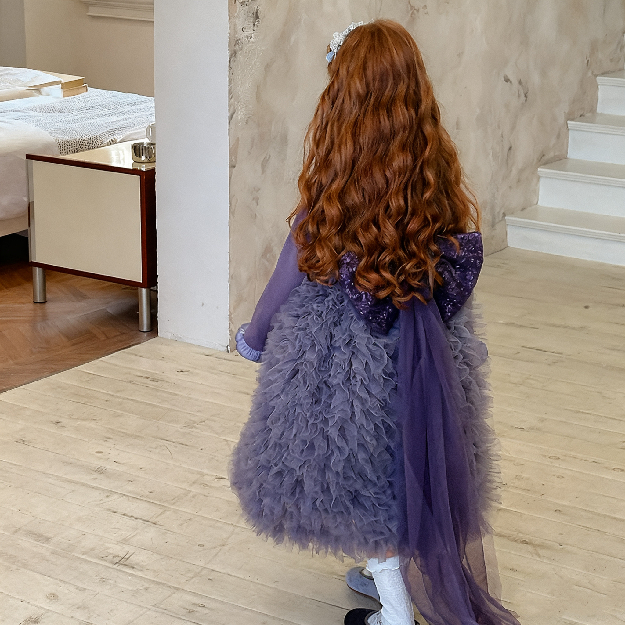 女童法式公主裙小女孩礼服裙