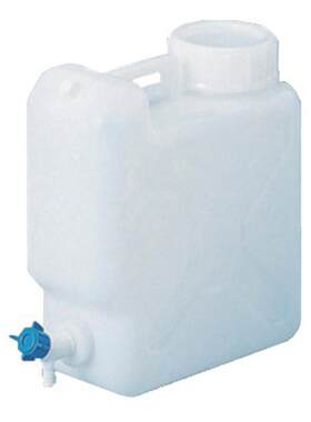 AS-ONE/亚速旺扁平型带龙头壶4-5335-01实验室PE放水桶10L/20L