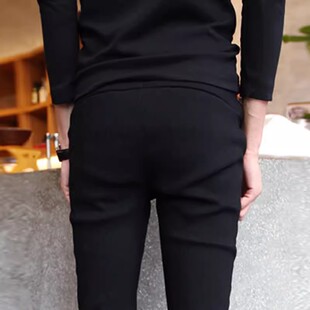 男士休闲裤修身韩版春夏潮流发型师紧身裤男百搭弹力社会小脚裤子
