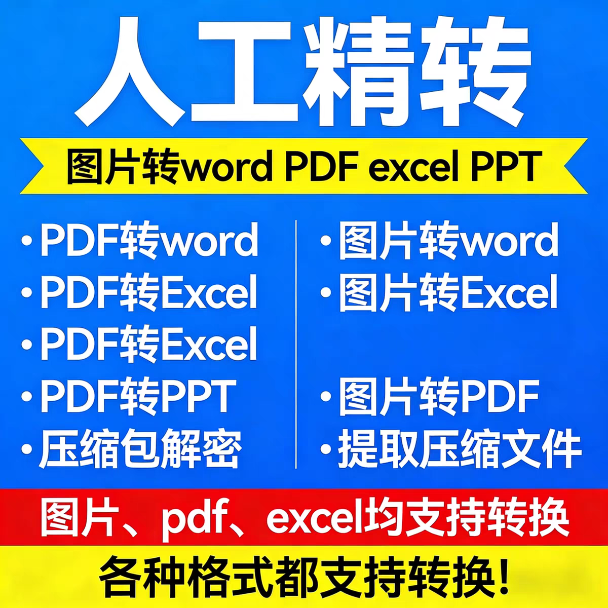 pdf转换word/excel