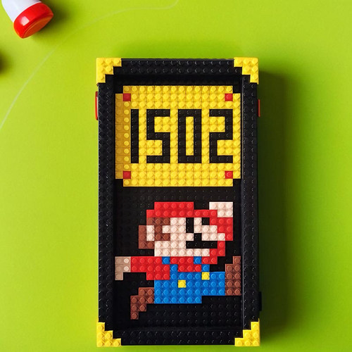 diy马里奥积木门牌号码牌家用