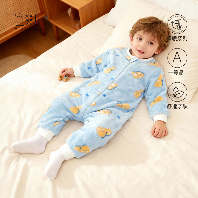 宜爽儿秋冬保暖分腿睡袋双面绒