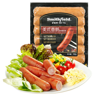 香肠黑胡椒风味396g猪肉火腿肠早餐烧烤肠食品囤货 smithfield美式