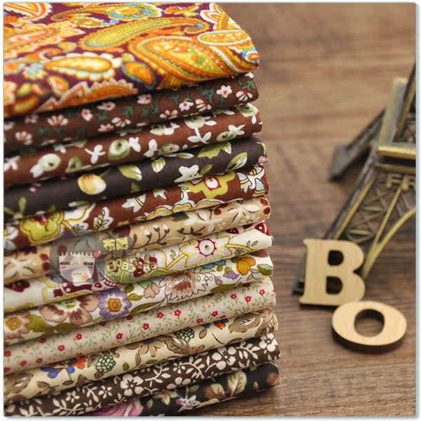 优雅宫廷12色全棉手工diy布料