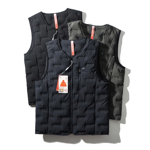 无痕压胶轻薄鹅绒羽绒马甲背心