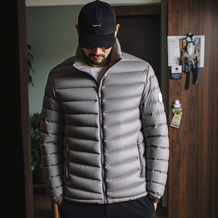 户外立领轻薄排骨羽绒服男冬季 棉衣外套 轻量化棉服夹克外贸男装
