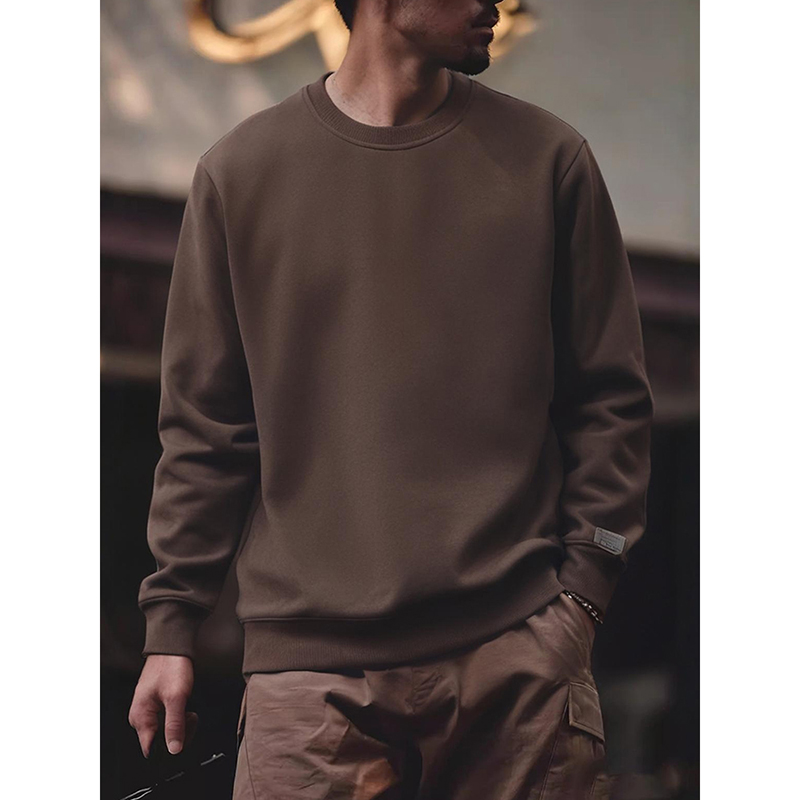 硬挺美式高克重卫衣加绒加厚