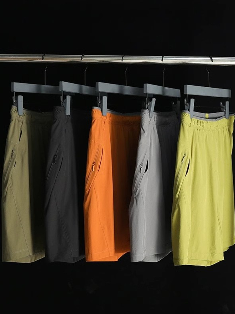 户外夏季运动短裤冰丝速干五分裤