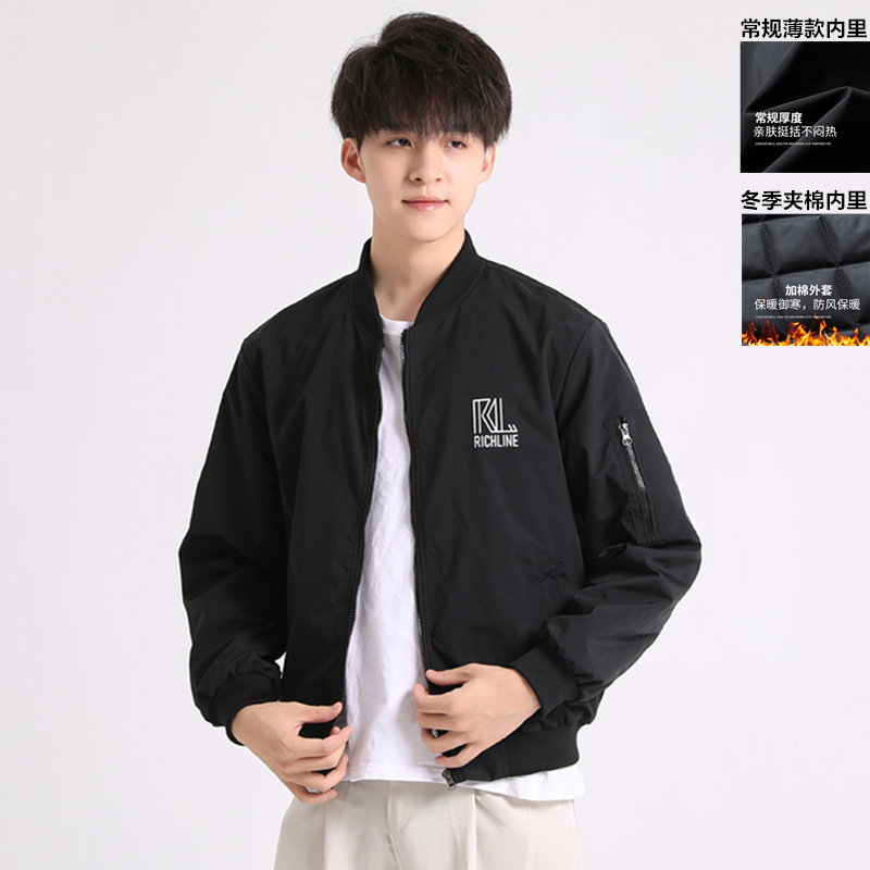 富线轻薄羽绒棉服夹克外套情侣装