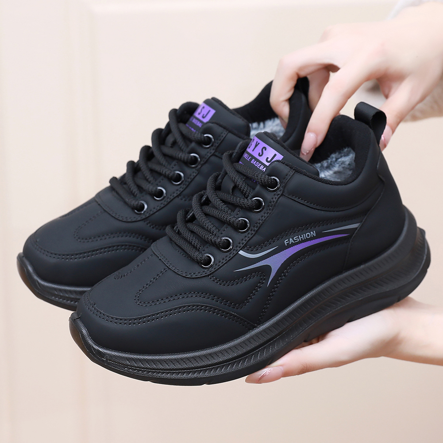 老北京布鞋女冬季新款棉鞋中老年休闲运动防水防滑加绒加厚保暖鞋