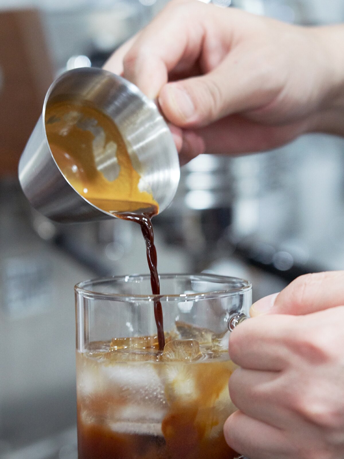 Cafedekona不锈钢浓缩咖啡盎司杯浓缩咖啡不锈钢萃取杯量杯