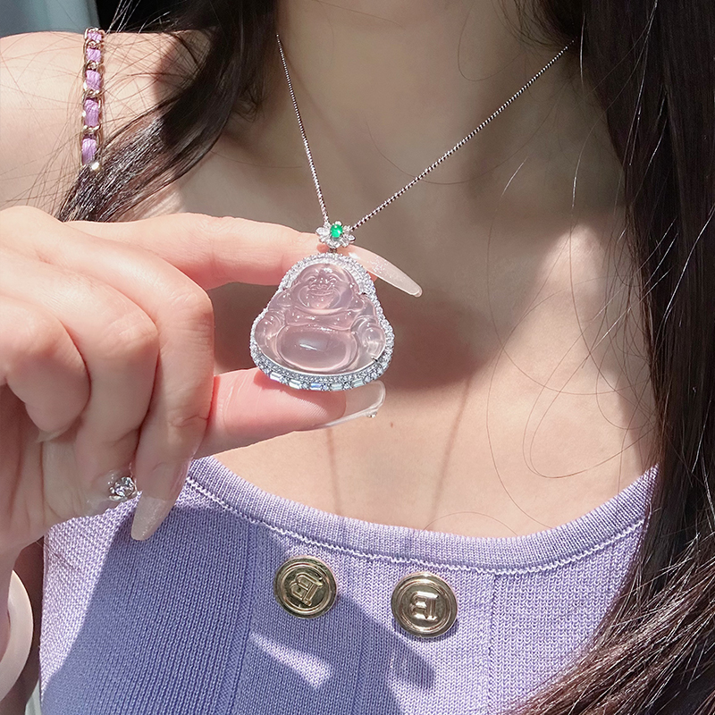 吊坠超仙新中式百搭项链天然玛瑙