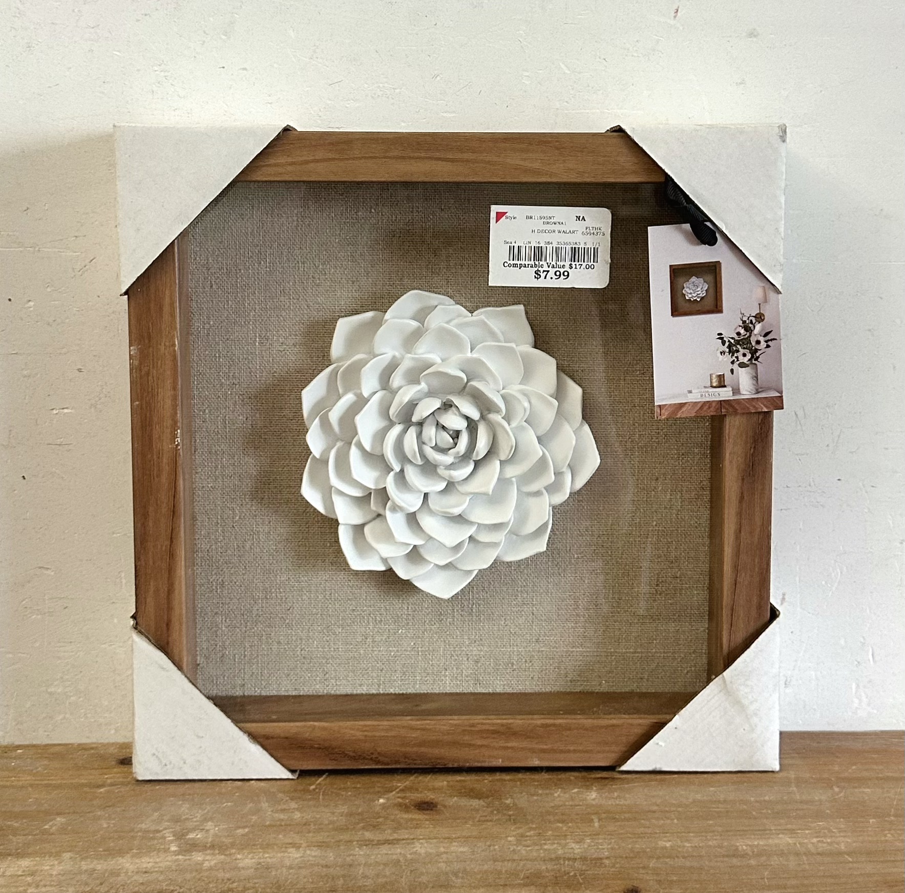 外贸孤品美式简约立体白色花朵装饰画 家居装饰画 挂画