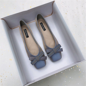 温柔平底单鞋 女夏季 低跟浅口百搭软底鞋 香港晚晚风仙女鞋 春秋瓢鞋