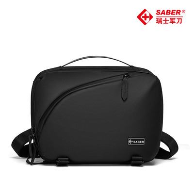 瑞士军刀SA2576男士商务通勤防泼水耐磨斜挎包日常休闲通勤单肩包