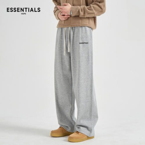 ESSENTIALSHOPE直筒加绒卫裤