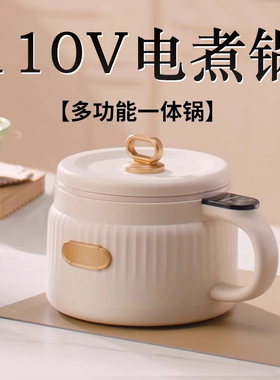 出口110V电煮锅小型便携多功能家用小电锅火锅炒美国日本用小家电