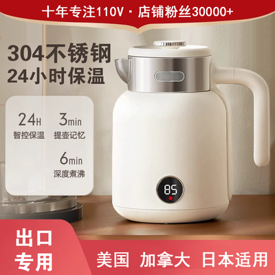 出口110V伏新款烧水壶304不锈钢