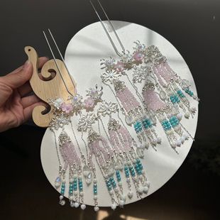 手工汉服头饰发簪女古风配饰步摇流苏盘发簪子复古宫廷发钗民族风