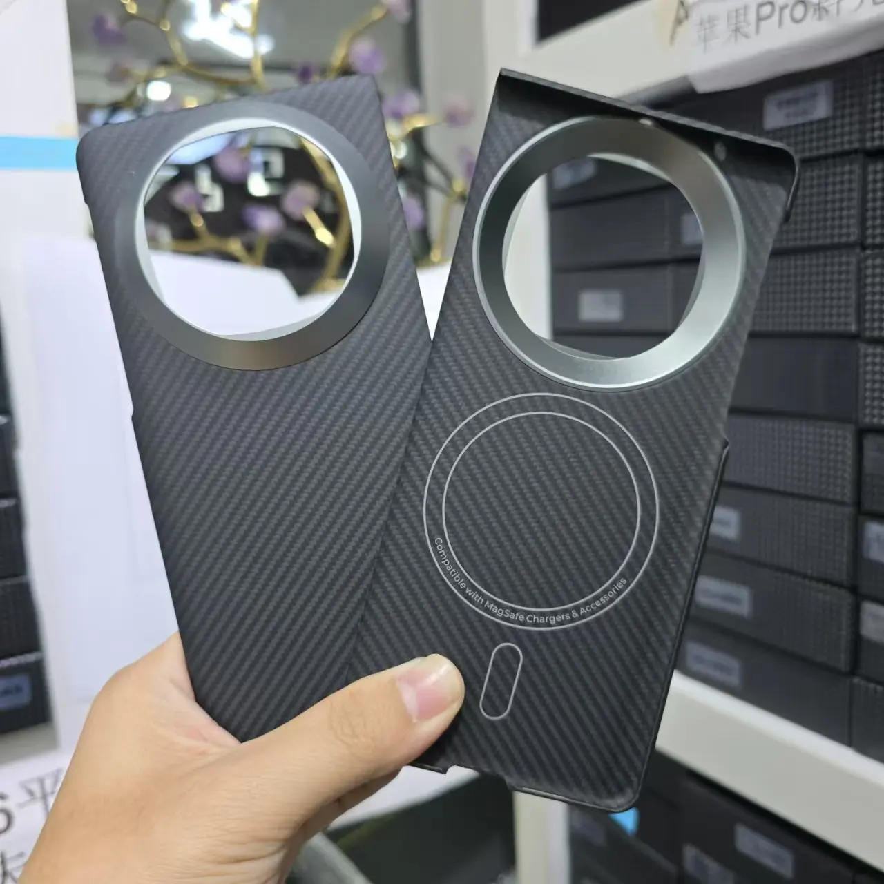 适用matex6凯夫拉手机壳matex6磁吸折叠屏芳纶纤维超薄硬壳