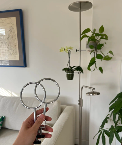 光轴不锈钢diy阳台花架移动光轴花架圈实心花卉圈实验铁架台配套