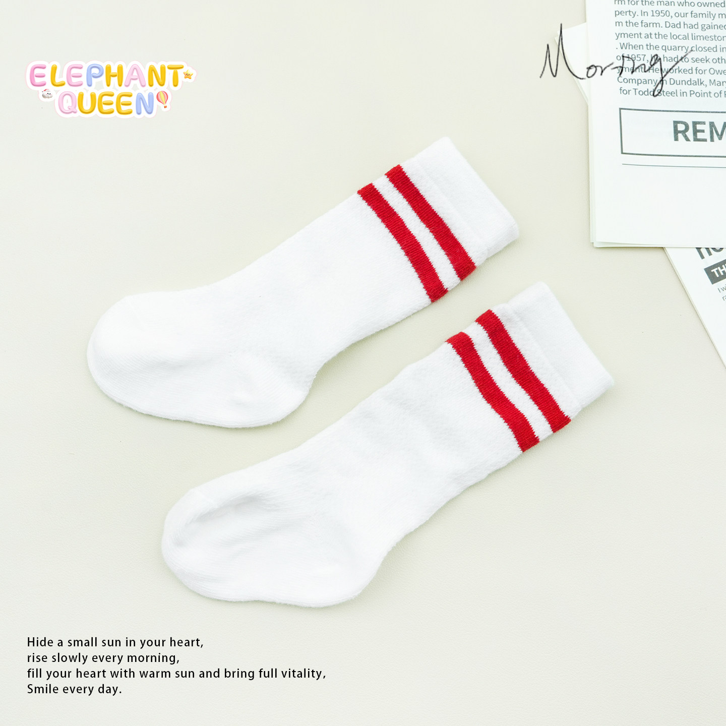 儿童袜子夏季薄款学生纯棉中筒袜