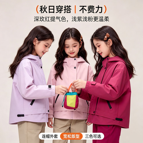 【橘子树】2026秋季新款通勤风连帽拉链短外套J28601（不加）