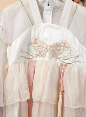 女童汉服连衣裙夏季古风超仙襦裙中国风公主裙J2427