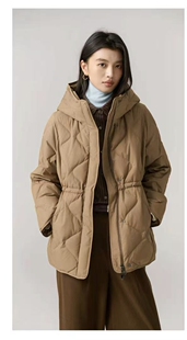 简约保暖高级感百搭90白鸭绒羽绒服 时尚 888 新款 芭芭利亚2025冬季