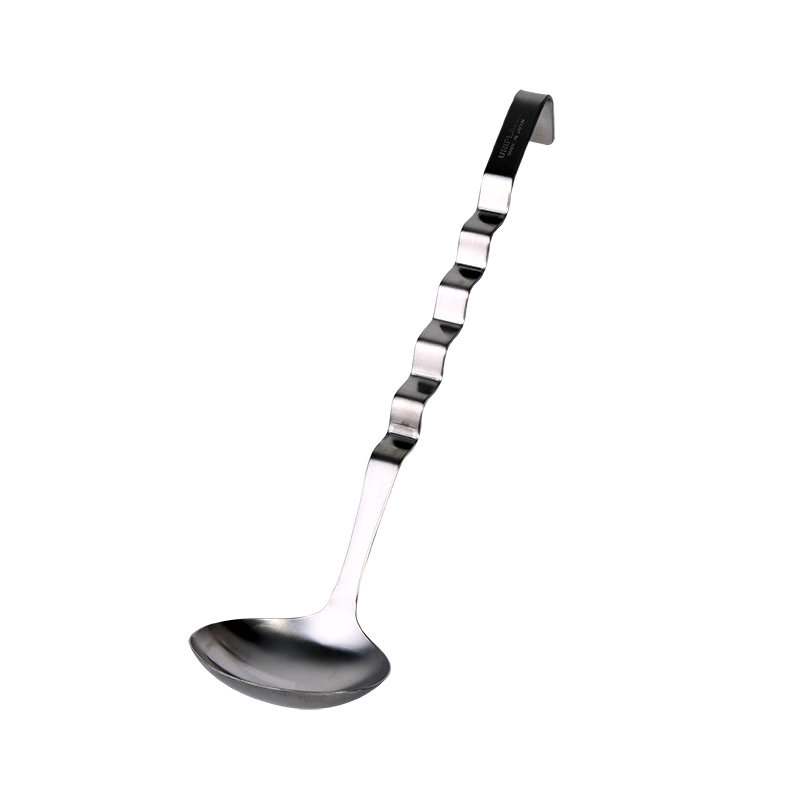 日本原产UNIFLAME户外露营野餐不锈钢波浪形大汤勺防滑防烫