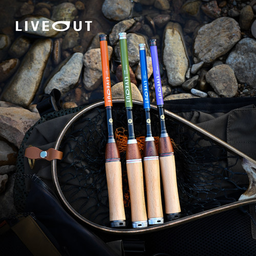 LIVEOUT双溪小物钓竿复古便携