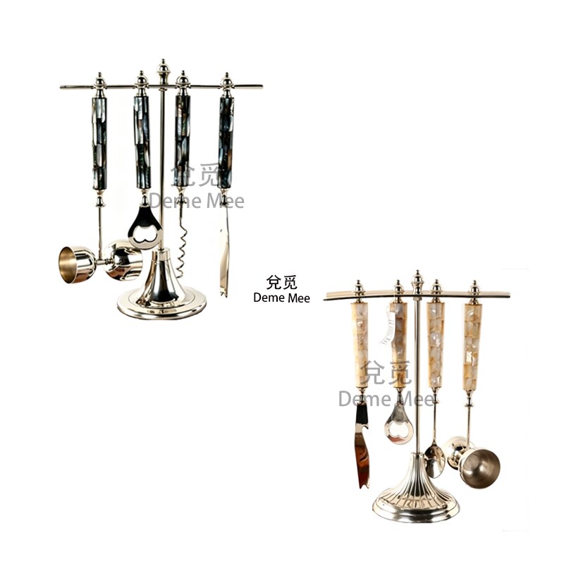 现代简约进口黄铜酒具开瓶器套装