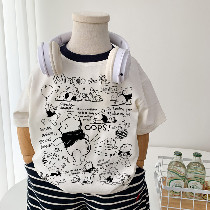 男童夏装潮牌纯棉短袖T恤2026新款青少年儿童夏季宽松个性上衣潮