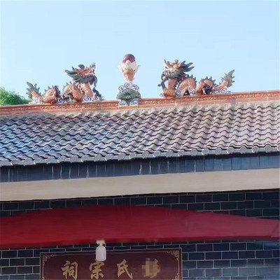 双龙戏珠龙凤吉祥陶瓷龙