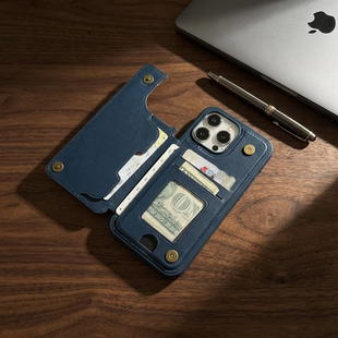 外贸欧美钱包式手机壳适用苹果iPhone17air/16E/15/14/13/12/11proMaXsr防摔保护套后盖皮套三星S22/S23Ultra