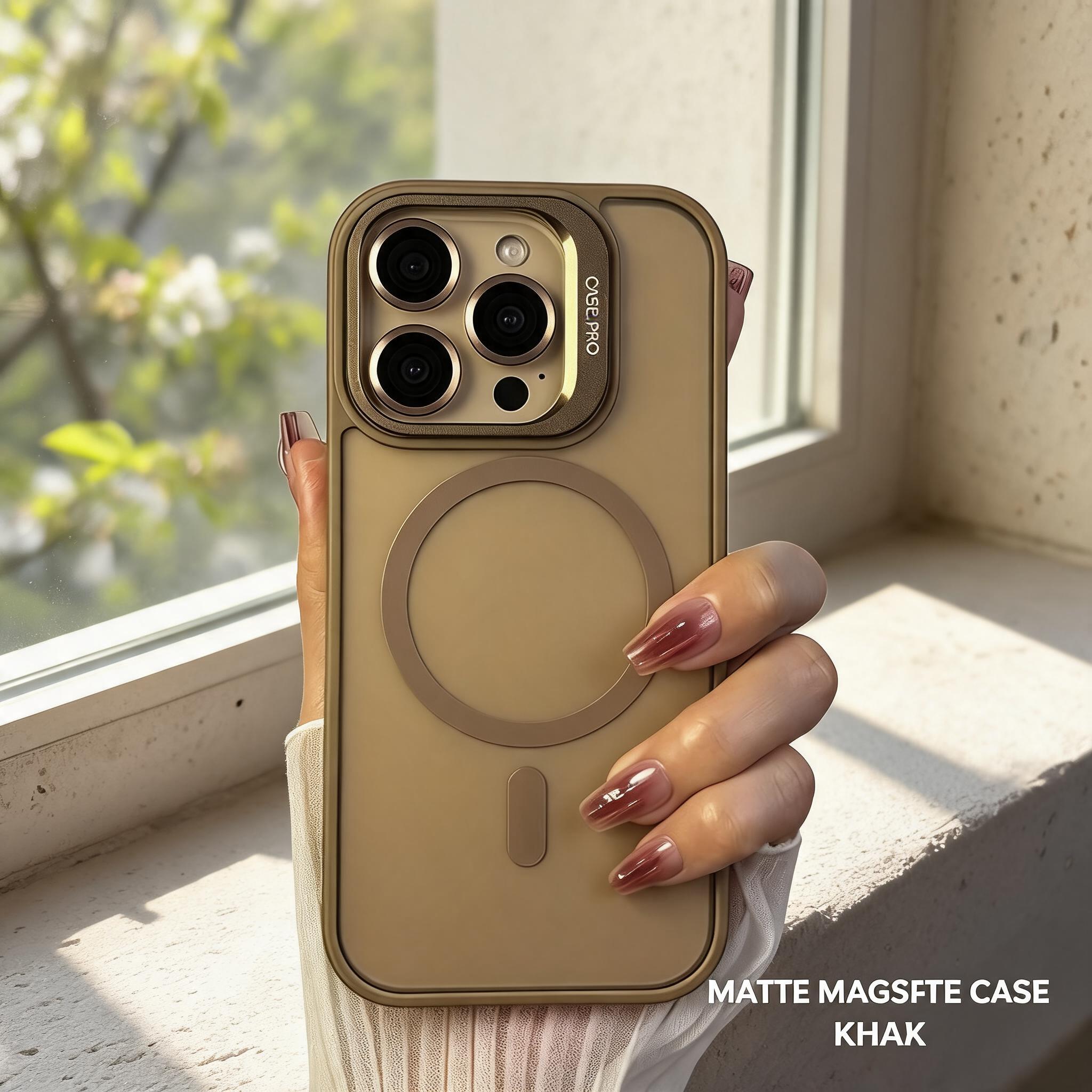 金属镜头支架适用苹果17pro手机壳磁吸magsafeiPhone16promaxr磨砂半透明15pm简约14高级感13防摔18pro保护套