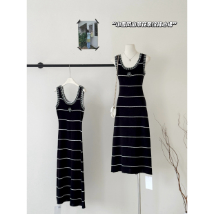 LADY MARIA十三行春夏纸片人针织背心裙韩系收腰显瘦连衣裙女4878