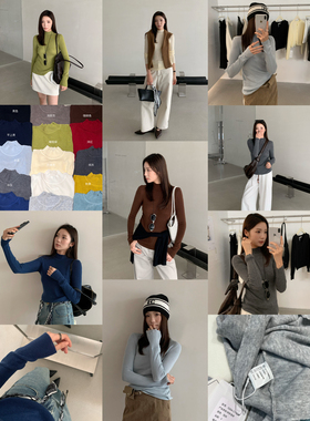 BEFORE SUNSET日落十三行秋冬显瘦羊毛打底针织上衣女G25A-C1103