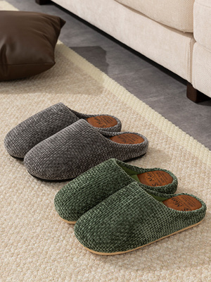 棉拖鞋男秋冬家居室内保暖防滑家用厚底防臭地板毛绒棉拖男士冬季