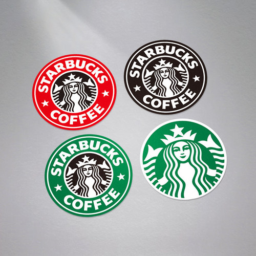 饮料 咖啡个性装饰防水反光贴花汽车划痕遮挡行李箱电脑装饰贴纸