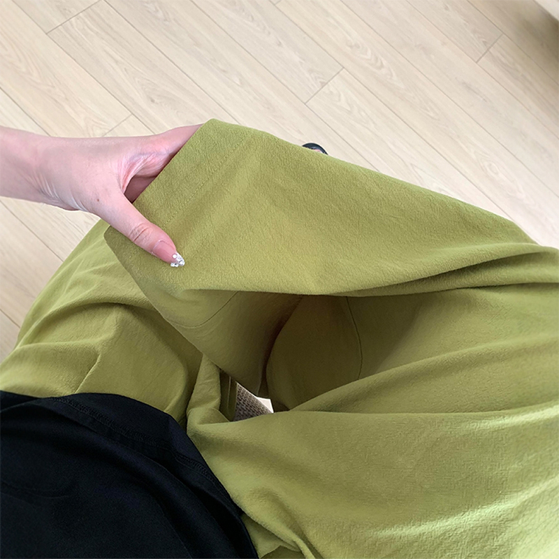好穿到起飞的草绿色裙裤啊~