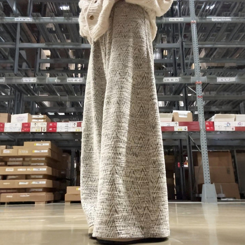 一眼心动的小香风编织阔腿裤！