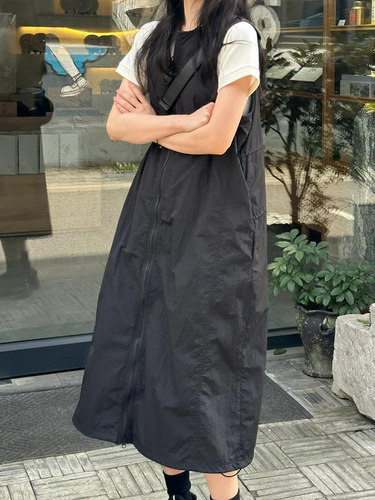日系慵懒风工装裙！真的爱了