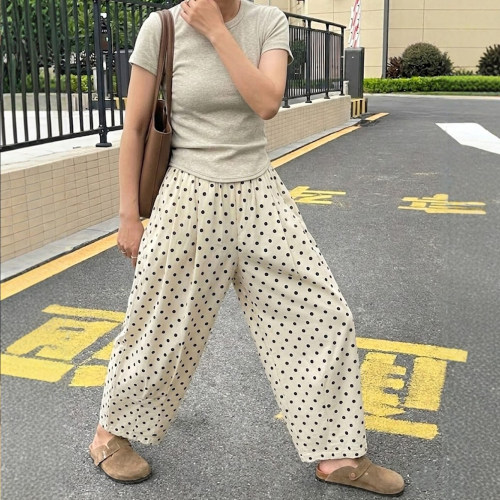 买到好看的波点气球裤啦~
