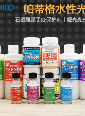 PADICO亮光油透明色上光亮油黏土手办石塑粘土保护剂水性防水哑光